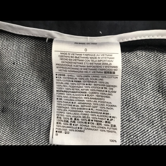 Banana Republic Linen Blazer, Size 0 - Picture 6 of 6